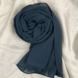 Georgette Chiffon Hijab-Zinc