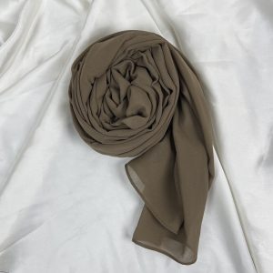 Georgette Chiffon Hijab-Mocha